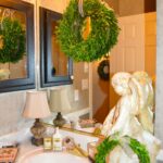 guest bathroom Christmas decorations, Guest bathroom, Christmas 2014