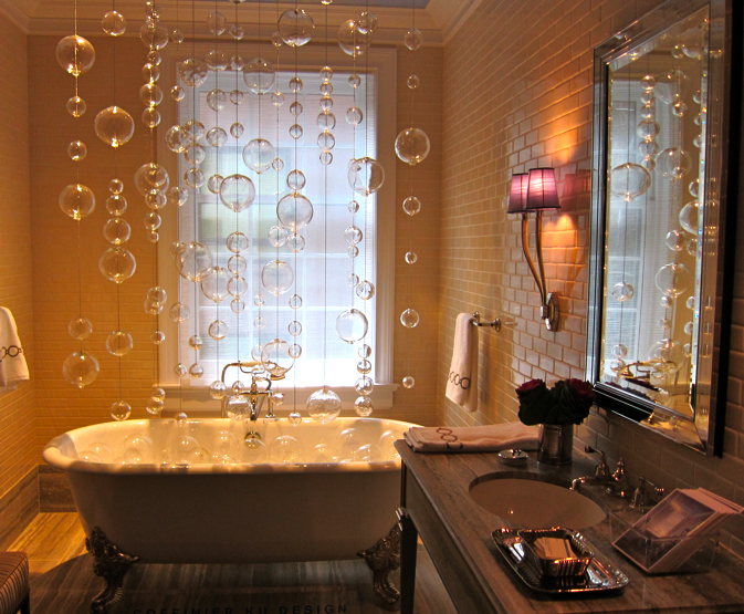 Whimsical and feminine..totally adorable bathroom. ! Show home, Great