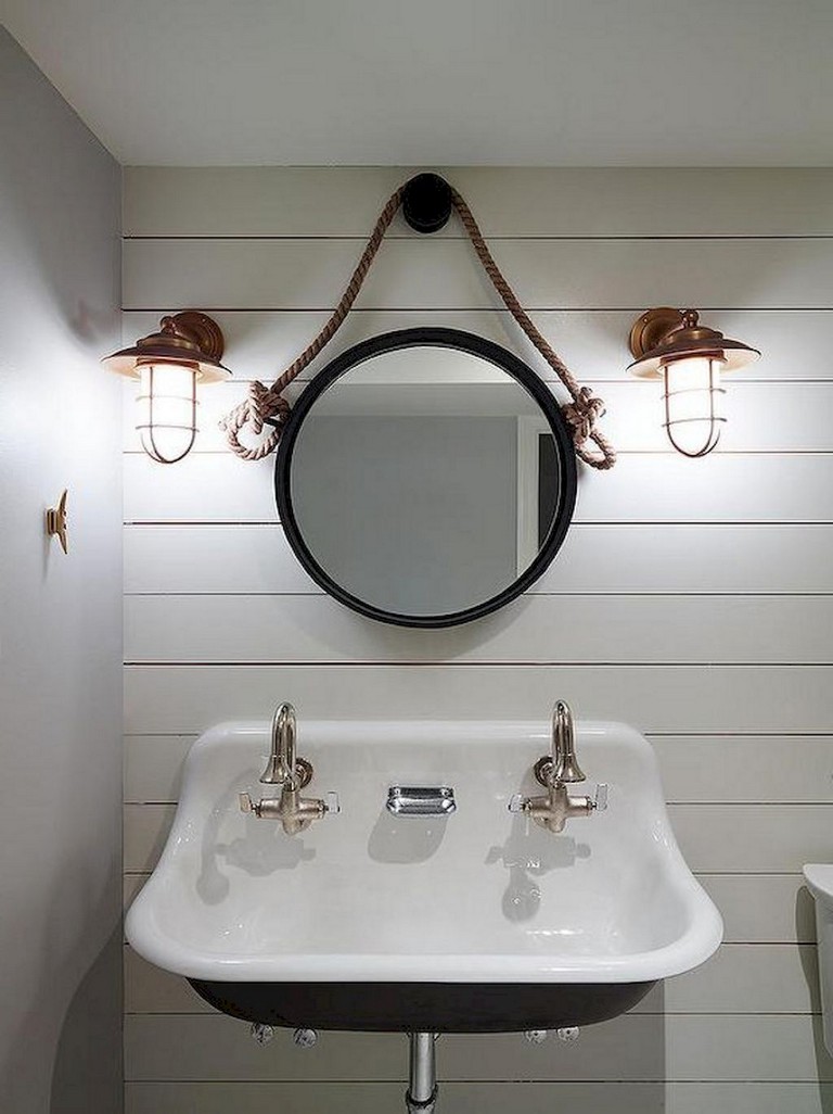 34+ Amazing Coastal Style Nautical Bathroom Designs Ideas Page 4 of 30
