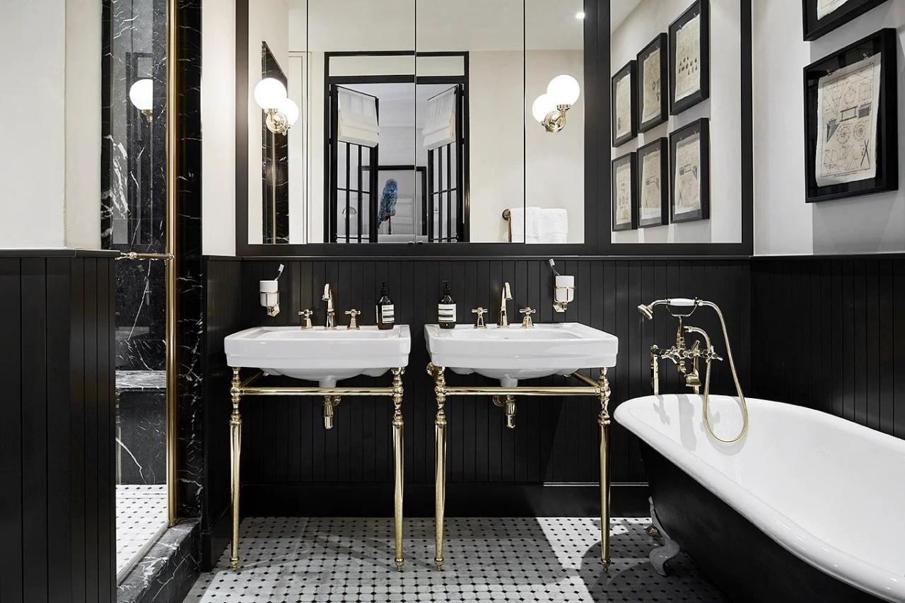 Ideas for a glamorous black and gold bathroom Home & Decor Singapore