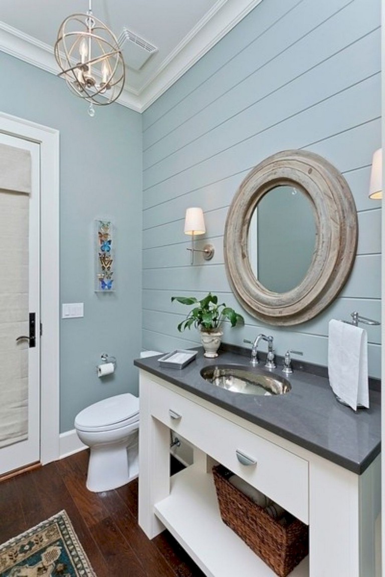 35+ Amazing Coastral Nautical Bathroom Decor Ideas