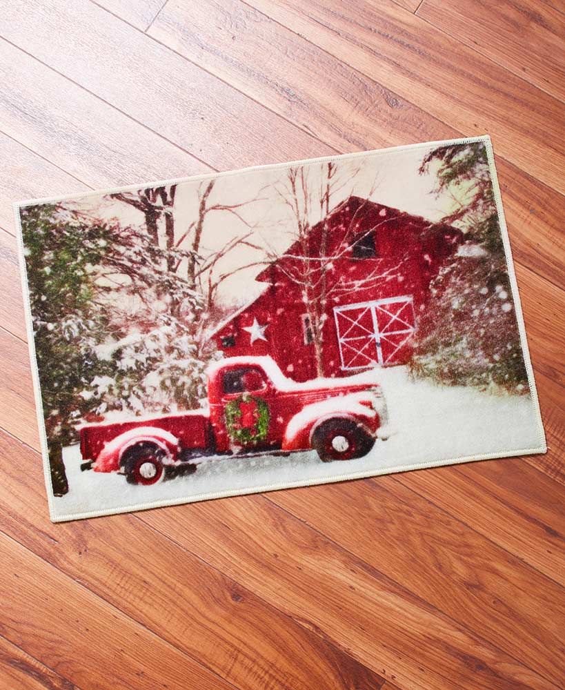 Home for the Holidays Bathroom Collection Christmas red truck