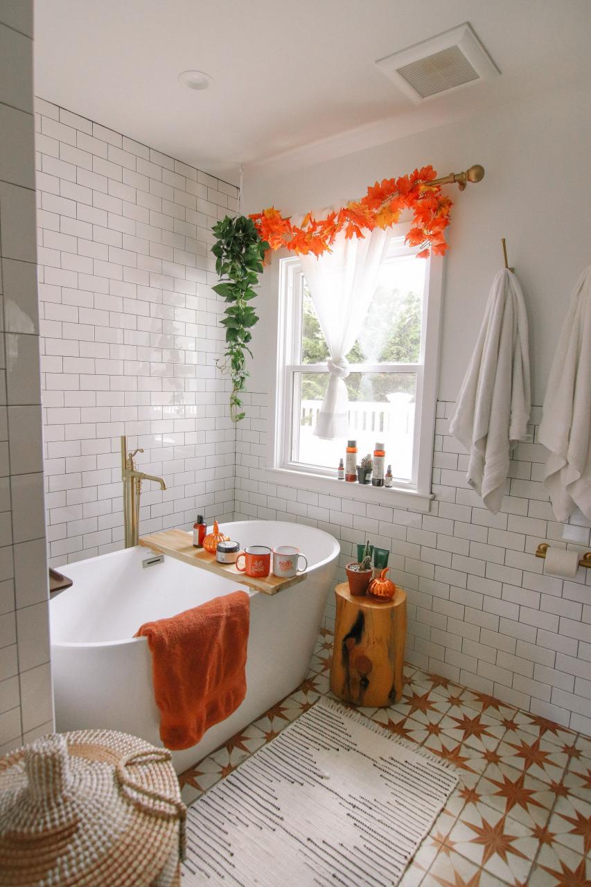 Master Bathroom Reveal (W/ Some Fall Decor!) + Links to Everything