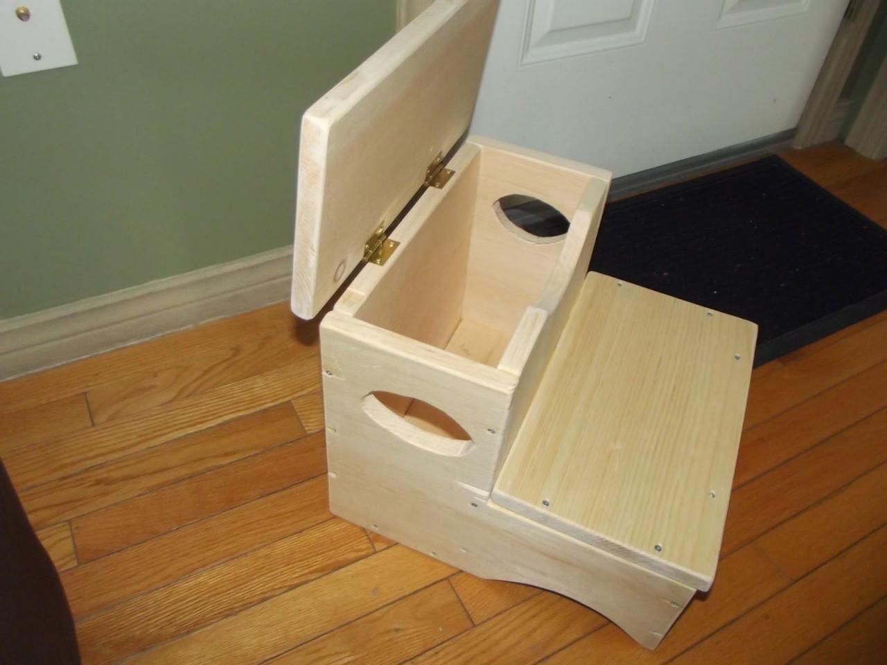 This is a good idea. A storage step stool. Not terribly Geeky on the