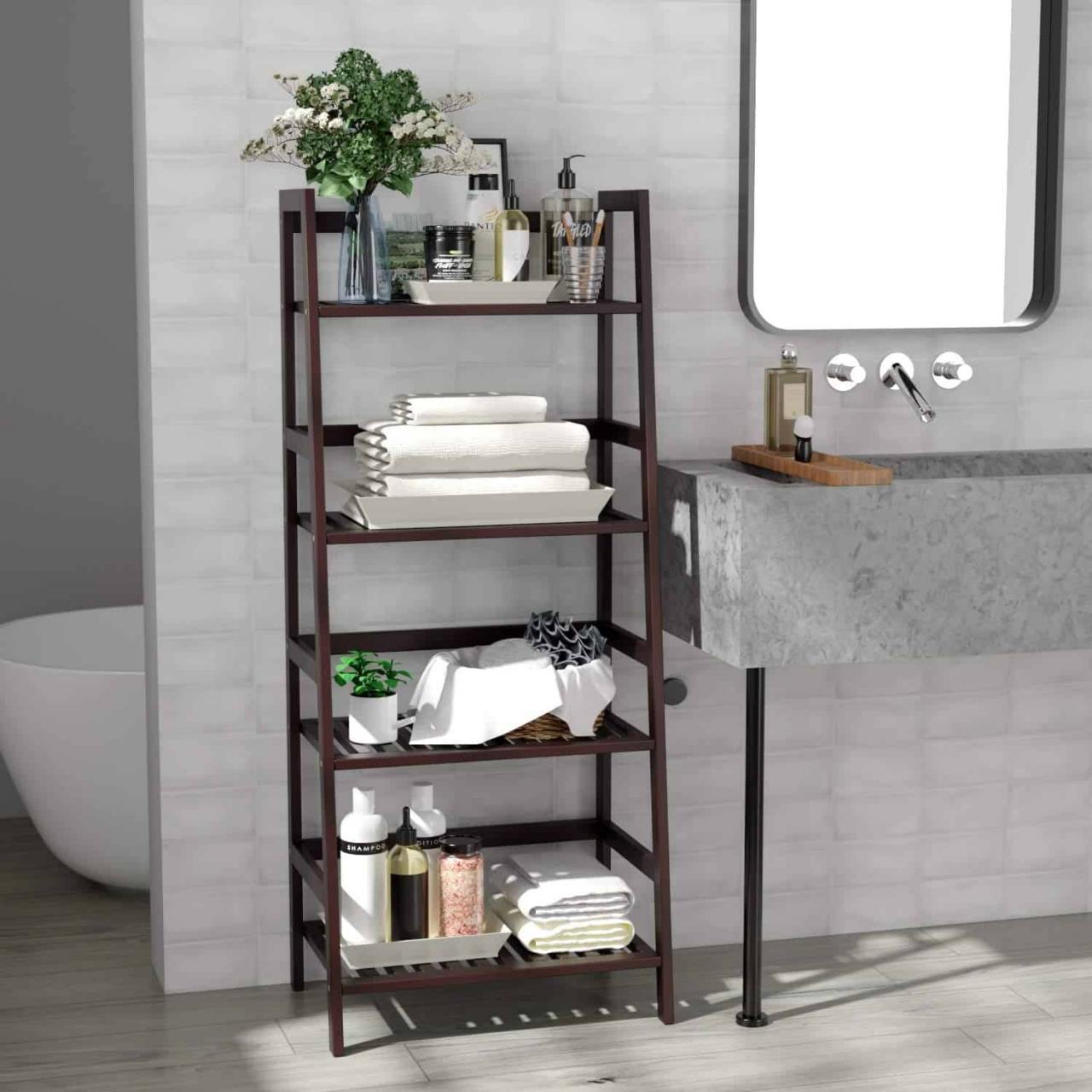 35 Best Bathroom Shelf Ideas for 2020 Unique Shelving Storage
