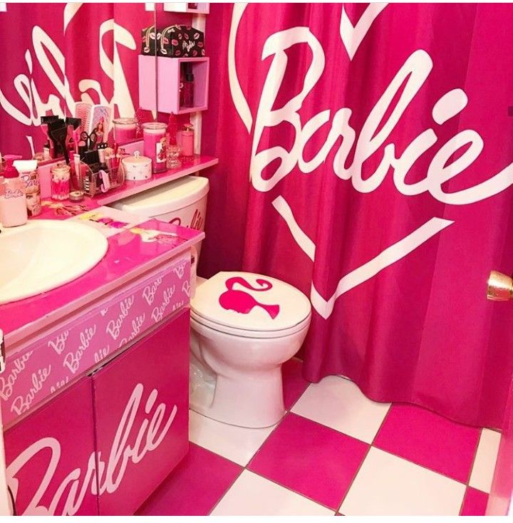 Barbie Bathroom Girls Bedroom Barbie Bedroom Barbie Theme