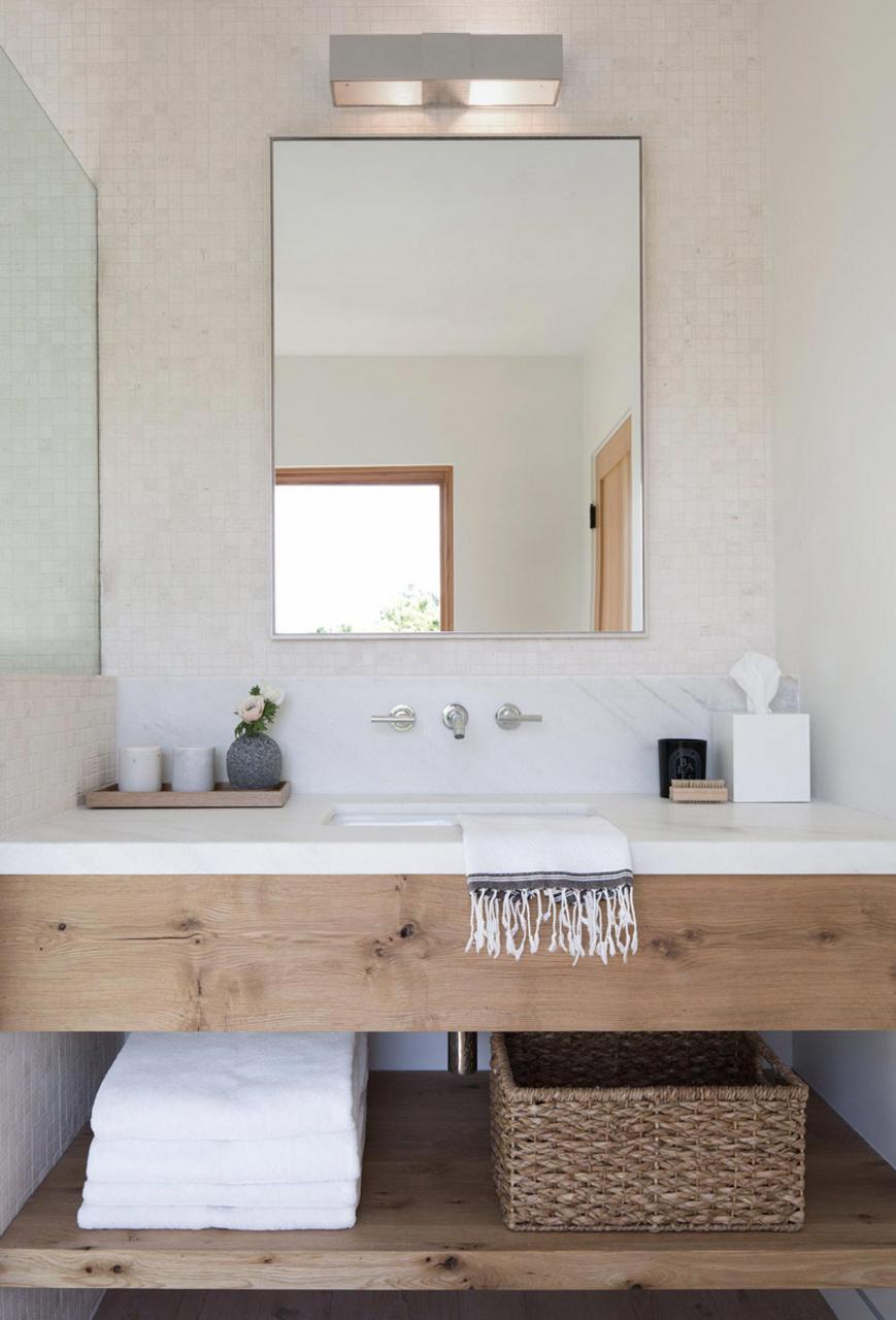natural wood vanity under mount sink bathroomdecorimages Bathroom