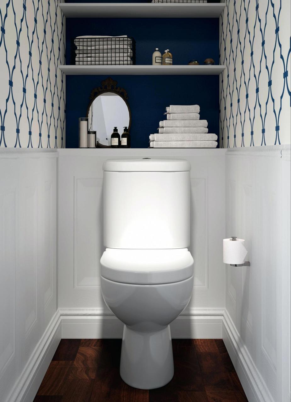 halfbathroomideas Small toilet decor, Small bathroom makeover