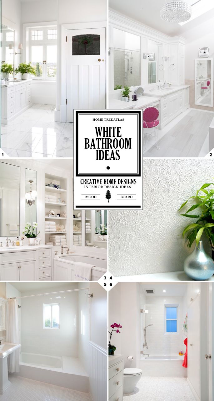 Color Style Guide All White Bathroom Ideas Home Tree Atlas All