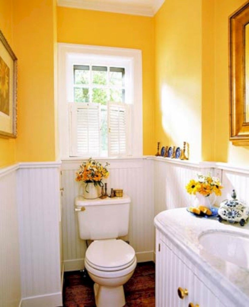 50+ Beautiful Yellow White Bathroom Ideas Home Decor Ideas Yellow