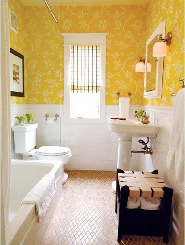 yellow bathrooms Bing Images Yellow bathroom decor, Yellow bathroom