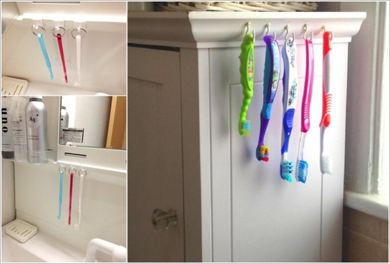 Clever Toothbrush Storage Ideas