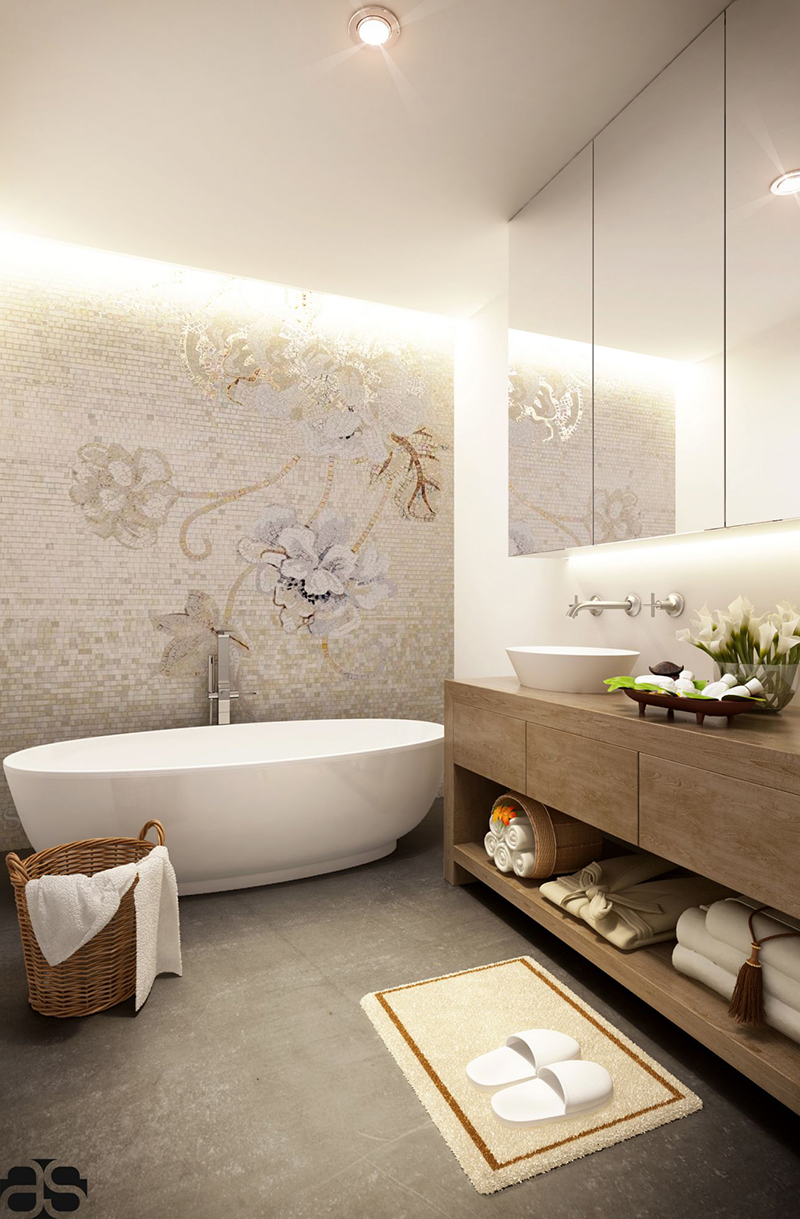 23 Bathroom Visualizations Featuring Decorative Wall Tiles Home