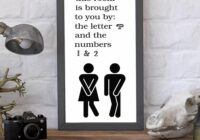 20 Funny Bathroom Signs For Sale Crafty Blog Stalker in 2021