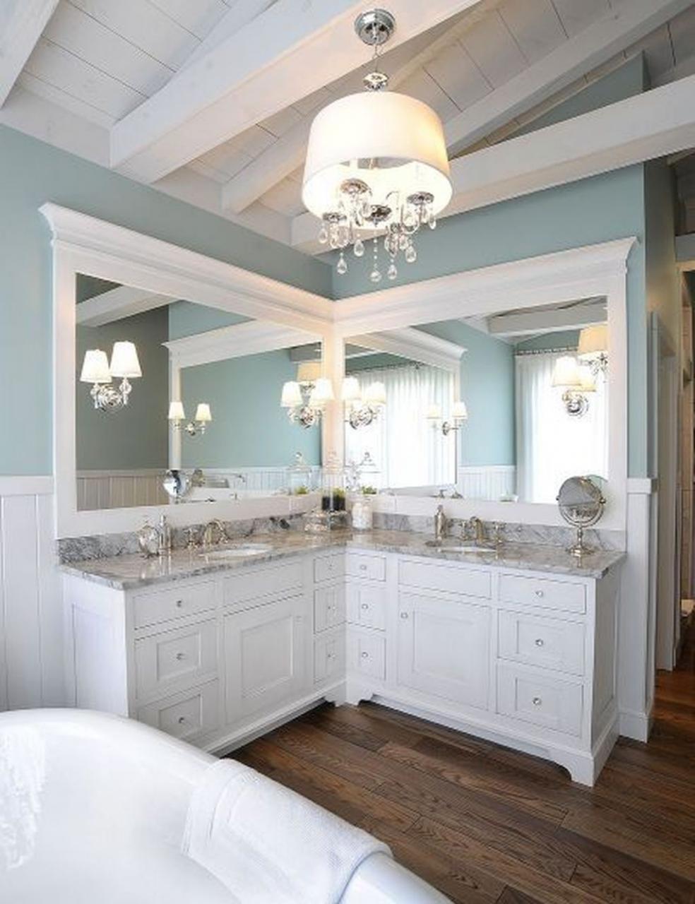 46 Awesome Bathroom Vanity Mirror Design Ideas HOMYFEED
