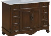 Elegant Decor 48" Single Bathroom Vanity Set In Teak Color VF1034 From