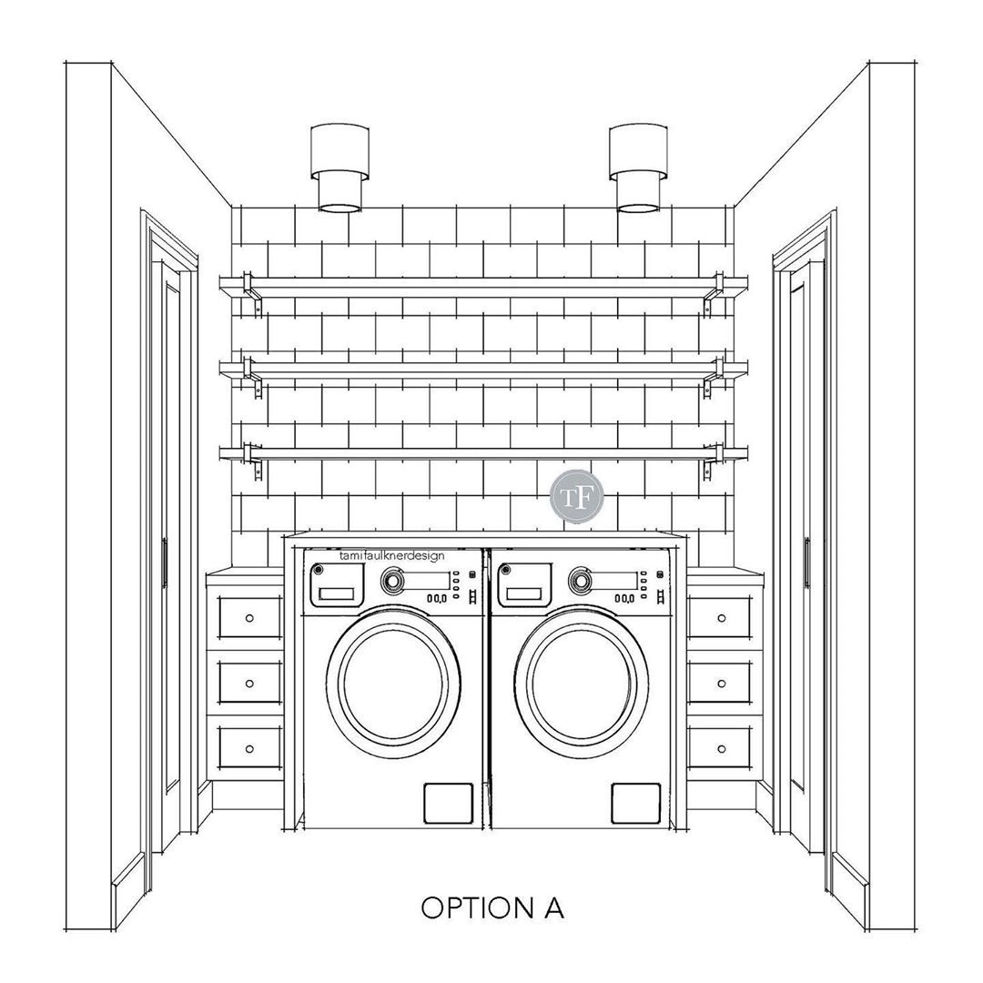If these design drawings were for your laundry room remodel, which