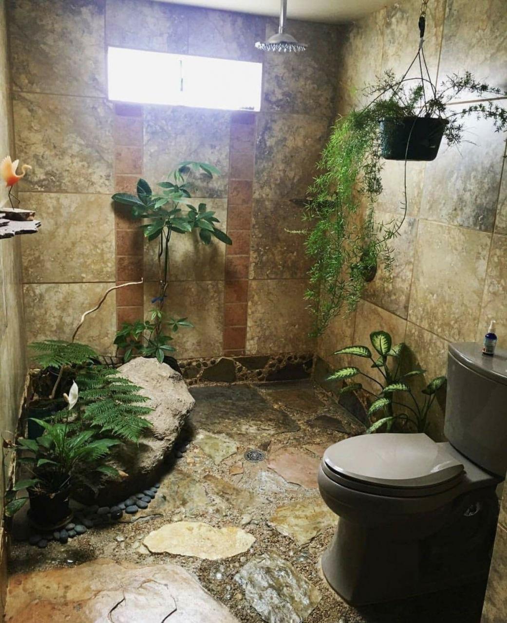 Rain forest bathroom Jungle bathroom, Outdoor bathrooms, Tiny house