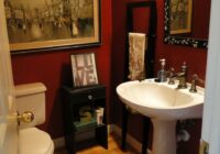 Love the color Bathroom red, Burgundy bathroom, Small bathroom makeover