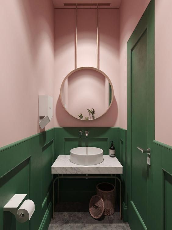 20 Pink And Green Bathroom to Give Sweet and Cool Touch bathroomcolors
