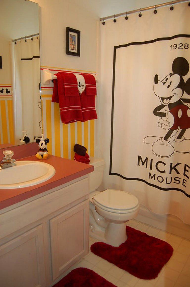 20+ Mickey Mouse Bathroom Decor PIMPHOMEE