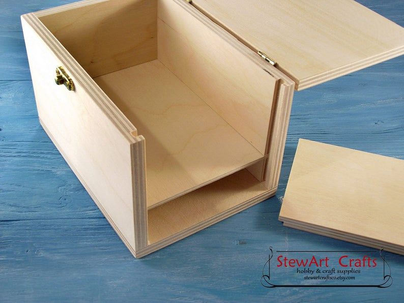 Boîte secrète en bois boîte de compartiment secrète en bois Etsy