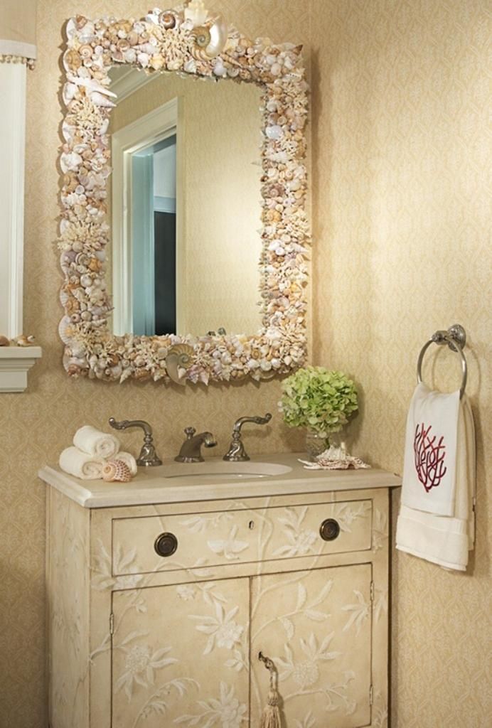 seashell bathroom powder room Google Search Sea bathroom decor