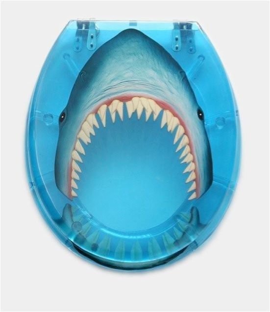 Jaws toilet seat. Shark bathroom decor, Shark room, Toilet seat