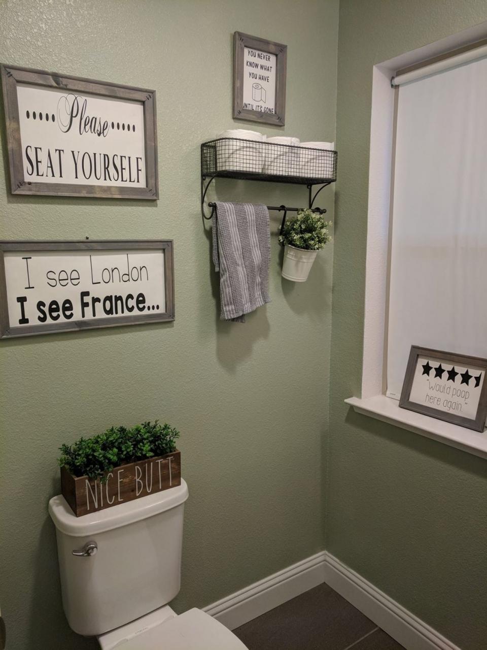 Most Amazing Cricut Bathroom Ideas Bathroom decor, Bright bathroom