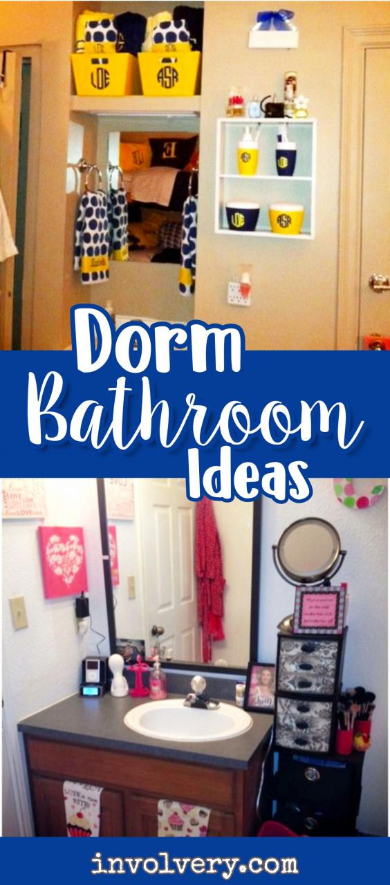 Dorm Bathroom IdeasCollege Apartment Decor Inspo & Pictures 2023