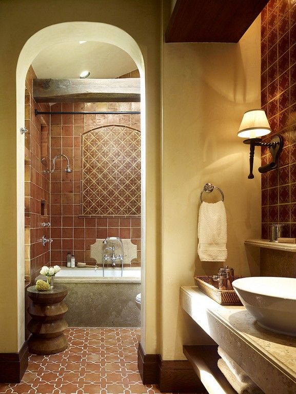 20+ Wonderful Rustic Terracotta Bathroom Floor Ideas The Urban