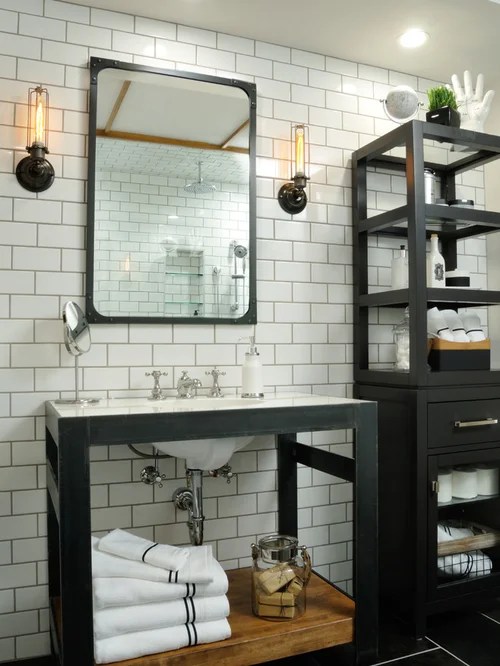 Industrial Edmonton Bathroom Design Ideas, Remodels & Photos