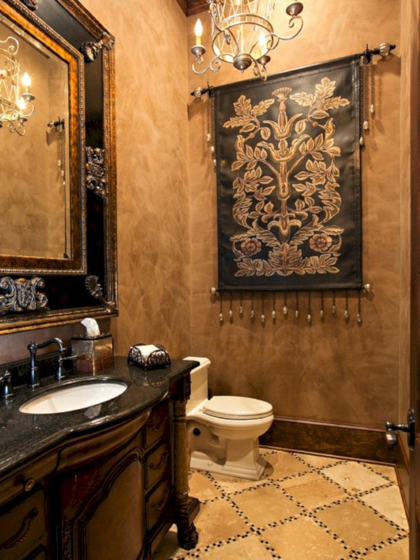 52 Mediterranean Themed Bathroom Designs Ideas ROUNDECOR