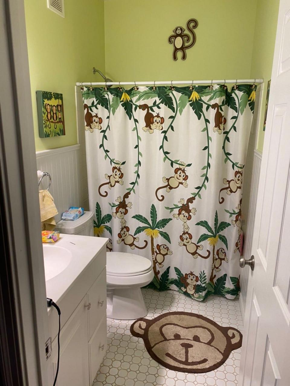 Monkey Bathroom Bundle Shower curtain, Monkey bathroom, Shower
