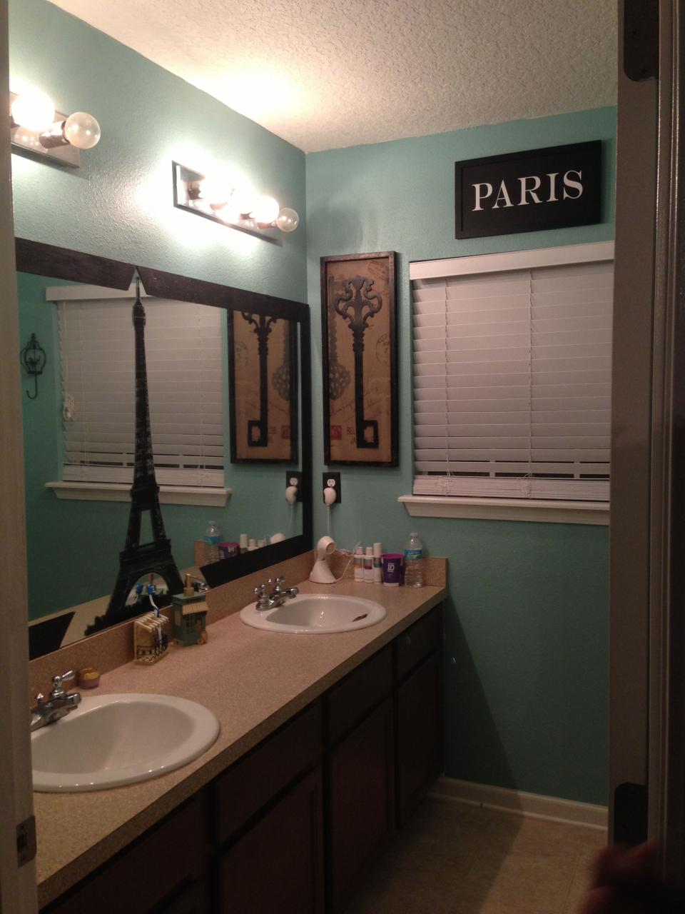 Our Paris inspired bathroom Master bedroom bathroom, Paris bathroom