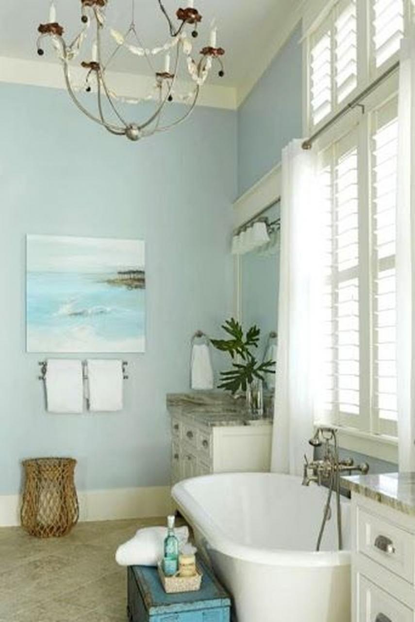 32 Fabulous Bathroom Decor Ideas With Coastal Style Coastal style