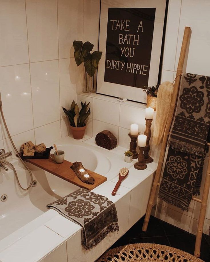 bohemian inspo Small bathroom decor, Bathroom decor luxury, Decor