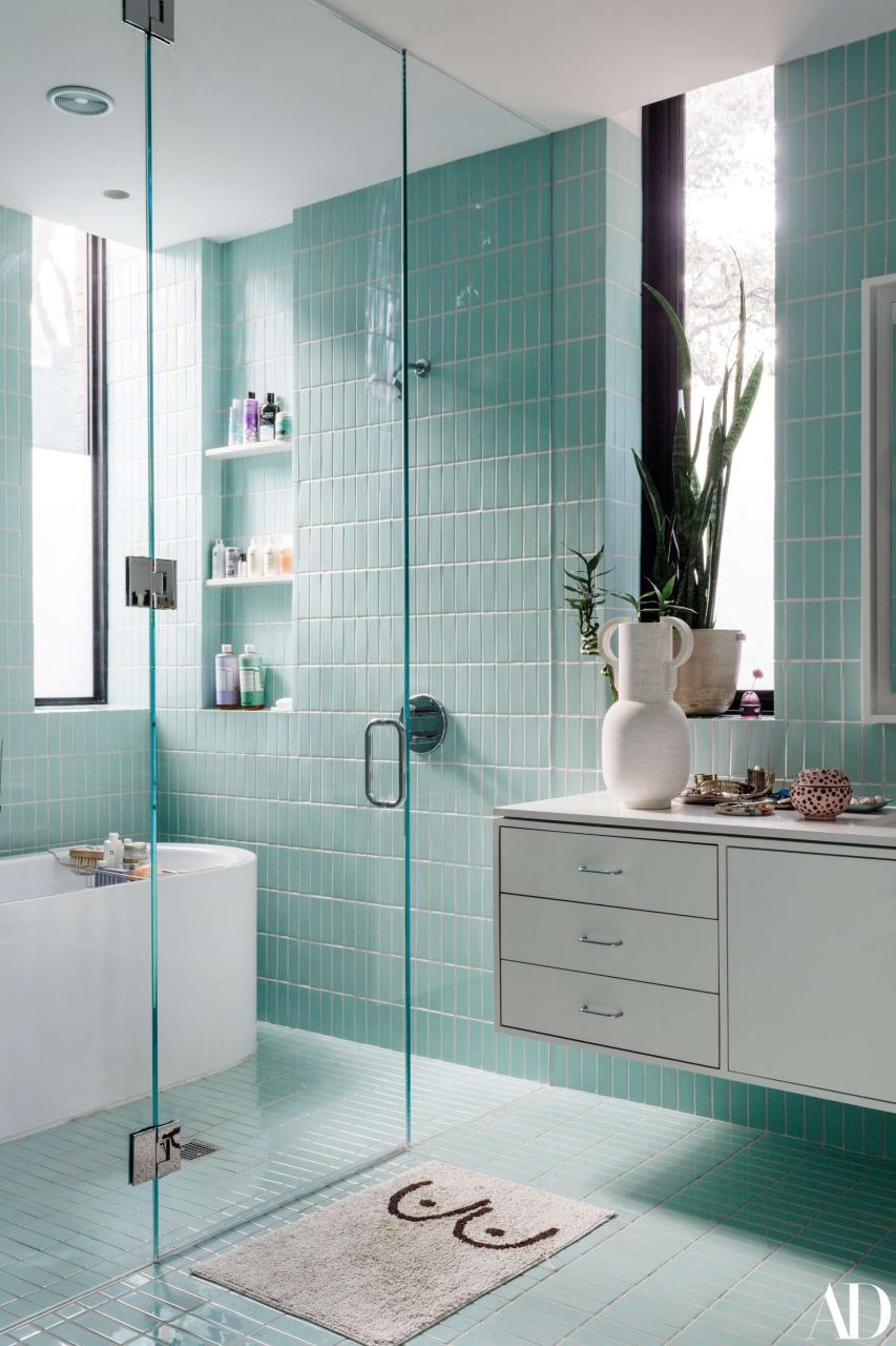 9+ Exceptional Turquoise Color Bathroom Combinations Photos Bathroom
