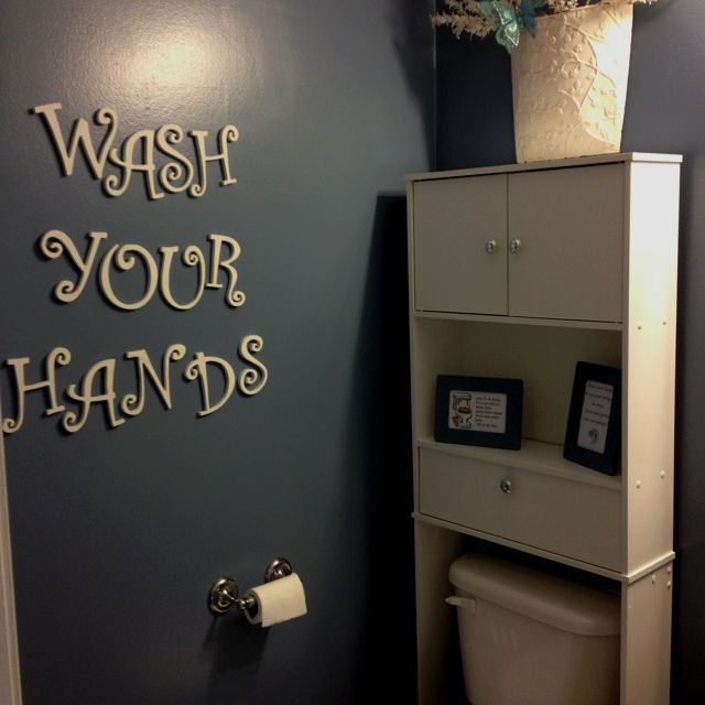 Cheap, easy bathroom remodel. A gallon of paint and extras from