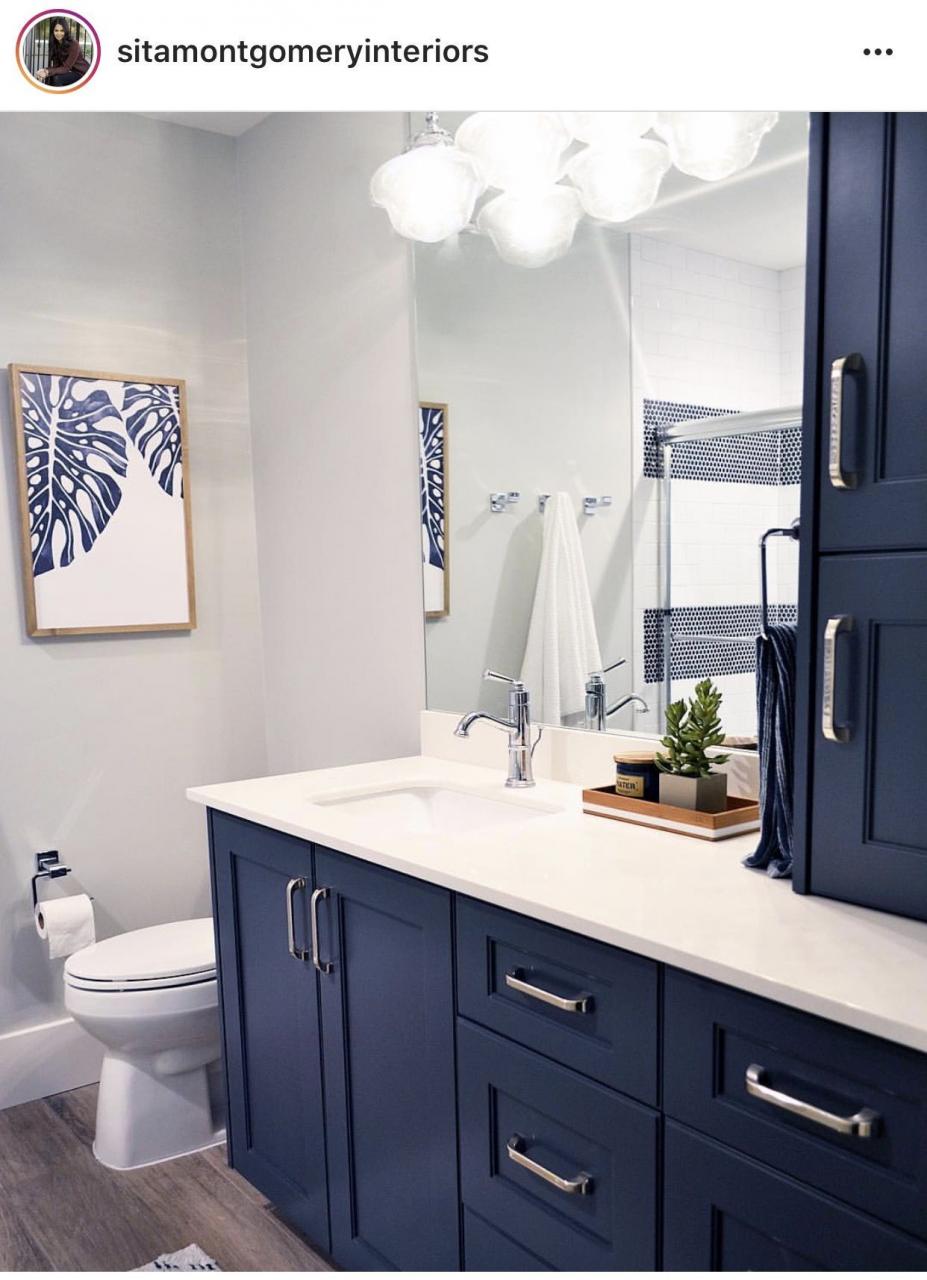 Image result for grey owl and hale navy Blue bathroom decor, Navy
