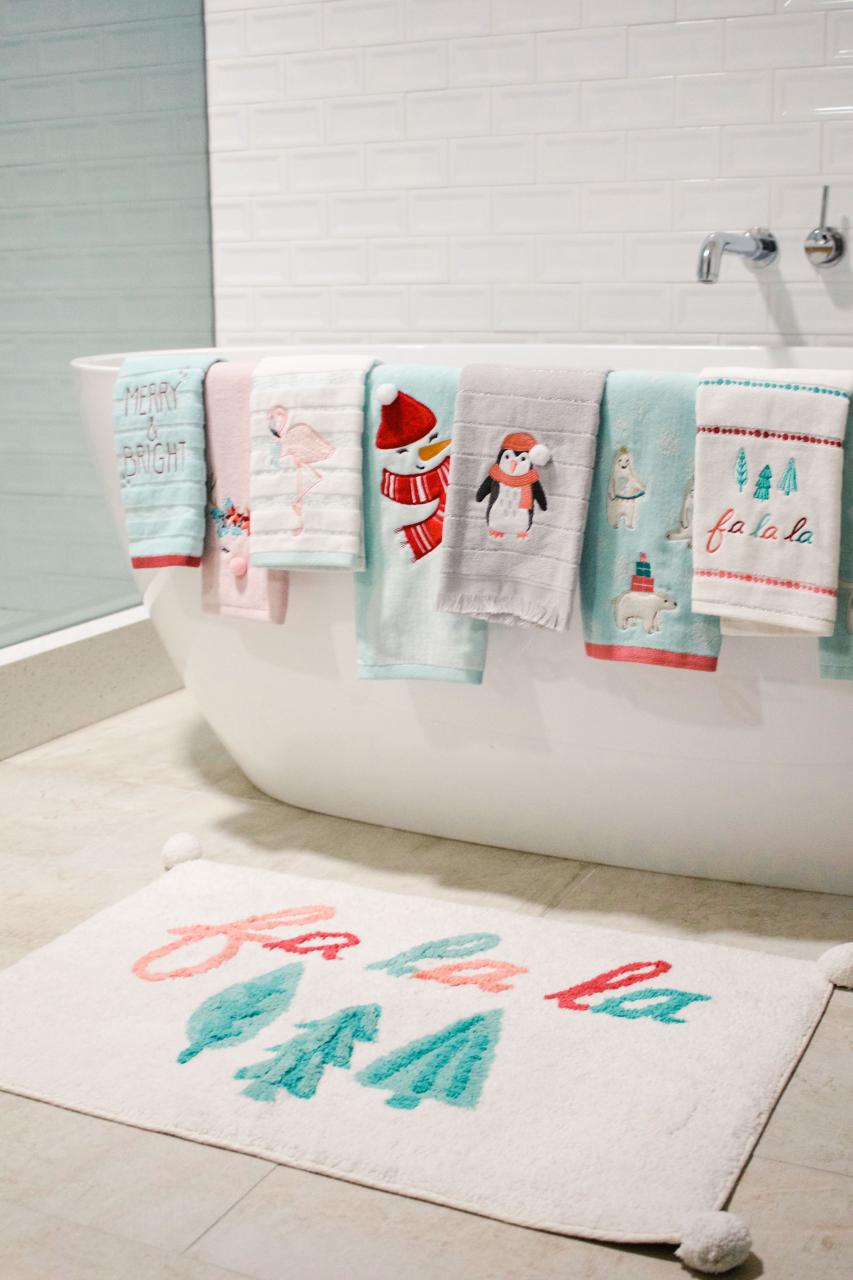 LC Lauren Conrad Holiday Bath Décor from Kohl’s Fabric decor, Home