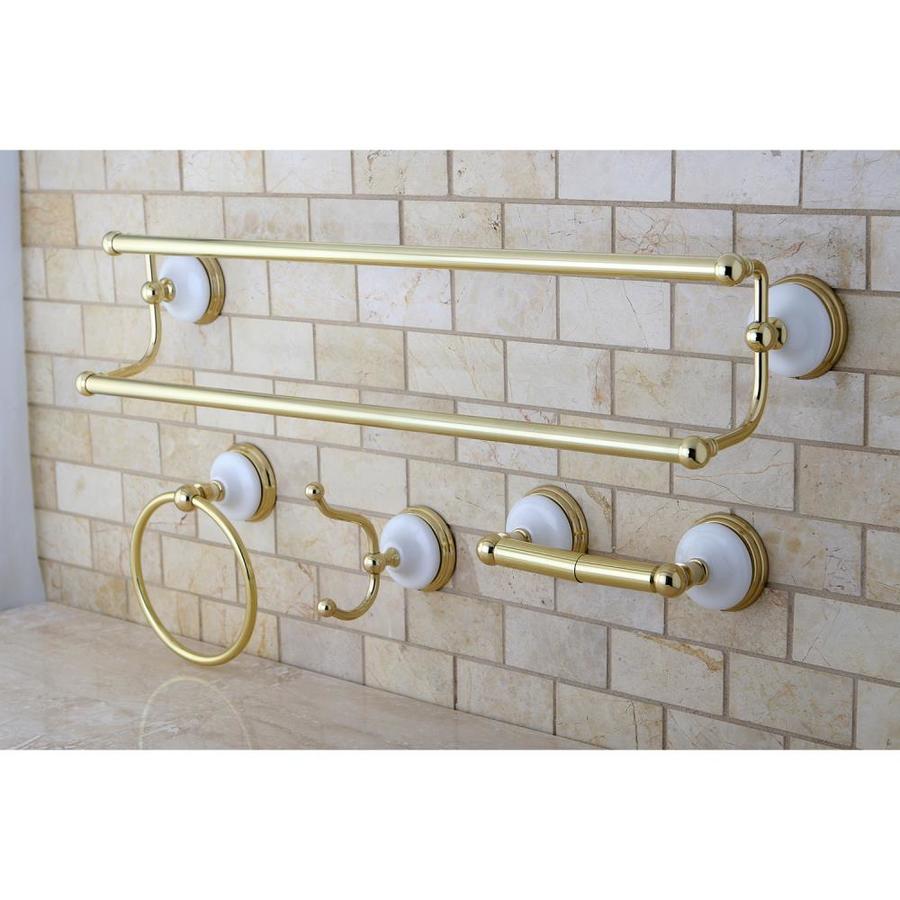 Kingston Brass 4Piece Victorian Polished Brass Decorative Bathroom