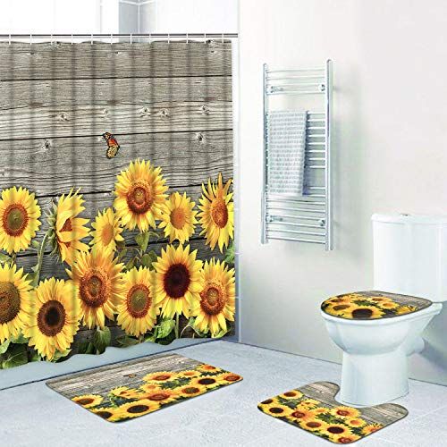 20+ The Best Sunflower Bathroom Decor Ideas SWEETYHOMEE
