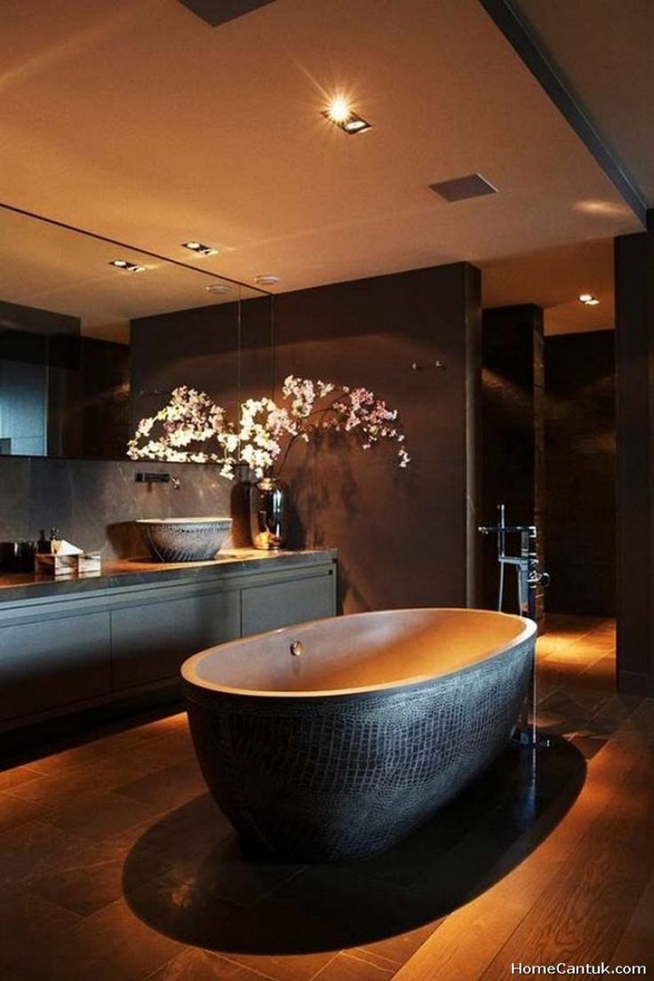 20+ Dark Moody Bathroom Designs That Impress Bathroom design luxury