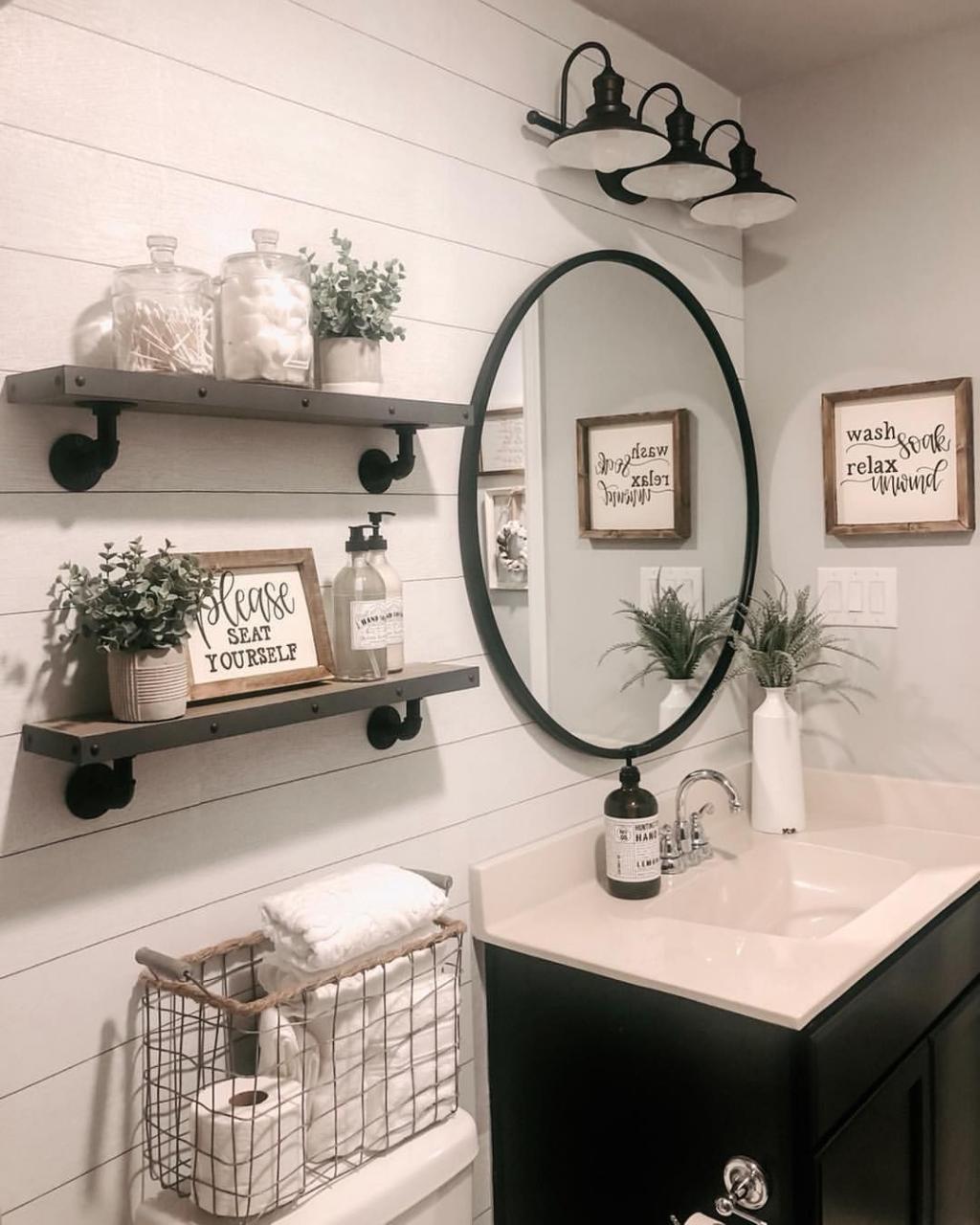 Guest bathroom reveal!! My husband and I have been working on our guest