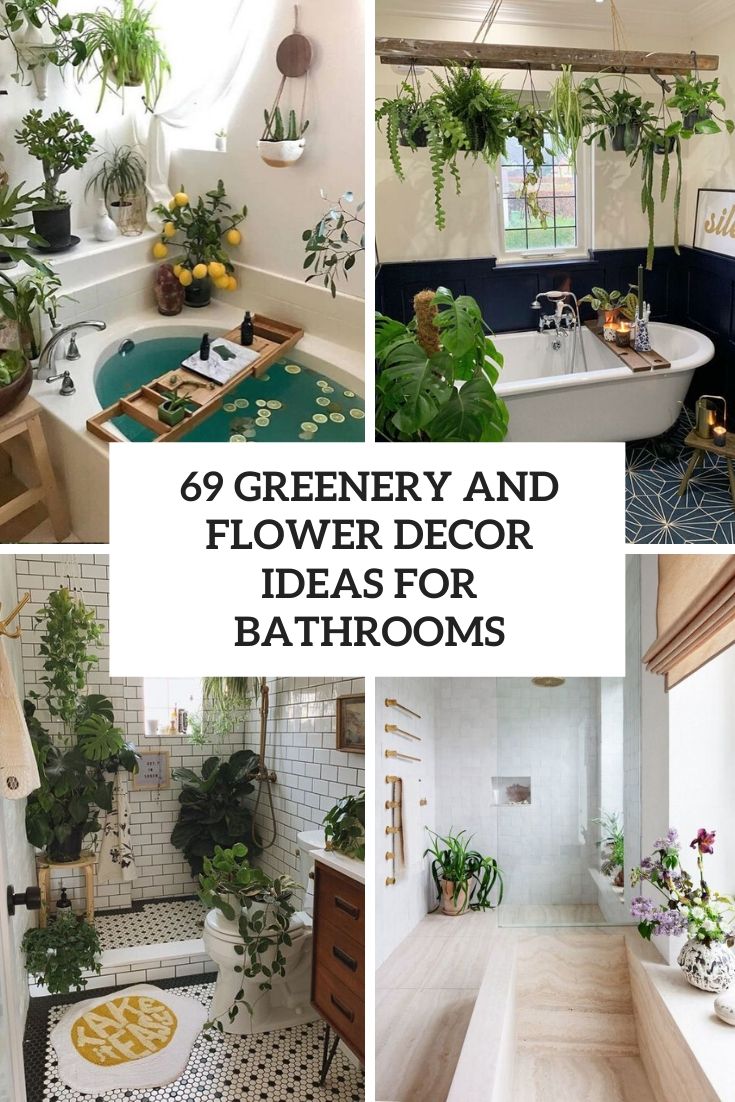 bathroom floral decor ideas