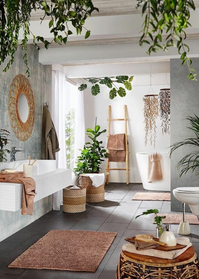 How to make your bathroom boho chic in 2020 Bohemian bedroom decor