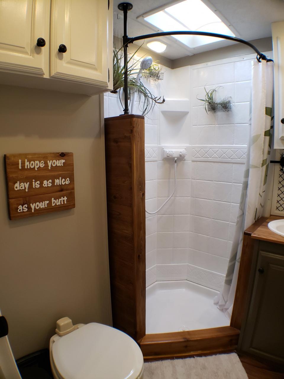 Bathroom and Shower Renovation — RV's and Trees Shower renovation