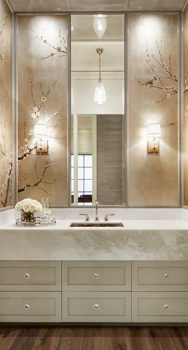 37 Delicate Cherry Blossom Décor Ideas For Spring Bathroom design