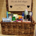 Wedding Bathroom Basket Ideas extra toiletries basket in guest